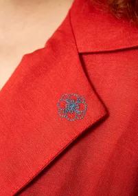 Blazer „Margit“ aus Leinen/Modal-Gewebe - papageienrot
