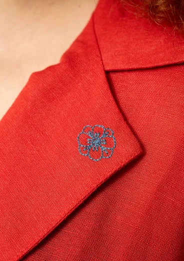 Blazer „Margit“ aus Leinen/Modal-Gewebe - papageienrot