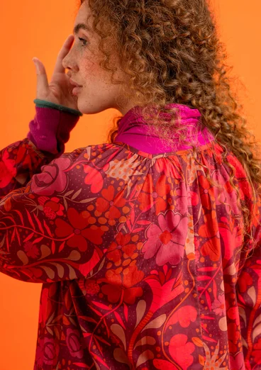 Kangasmekko ”Meadow” ekologista/kierrätettyä puuvillaa - viininpunainen