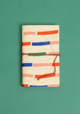 “Divya” fabric-covered notebook - ljus0SP0aprikos