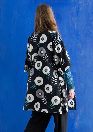 “Julie” organic cotton kimono - black