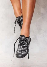 Katoenen sneakers "Tilde" - zwart