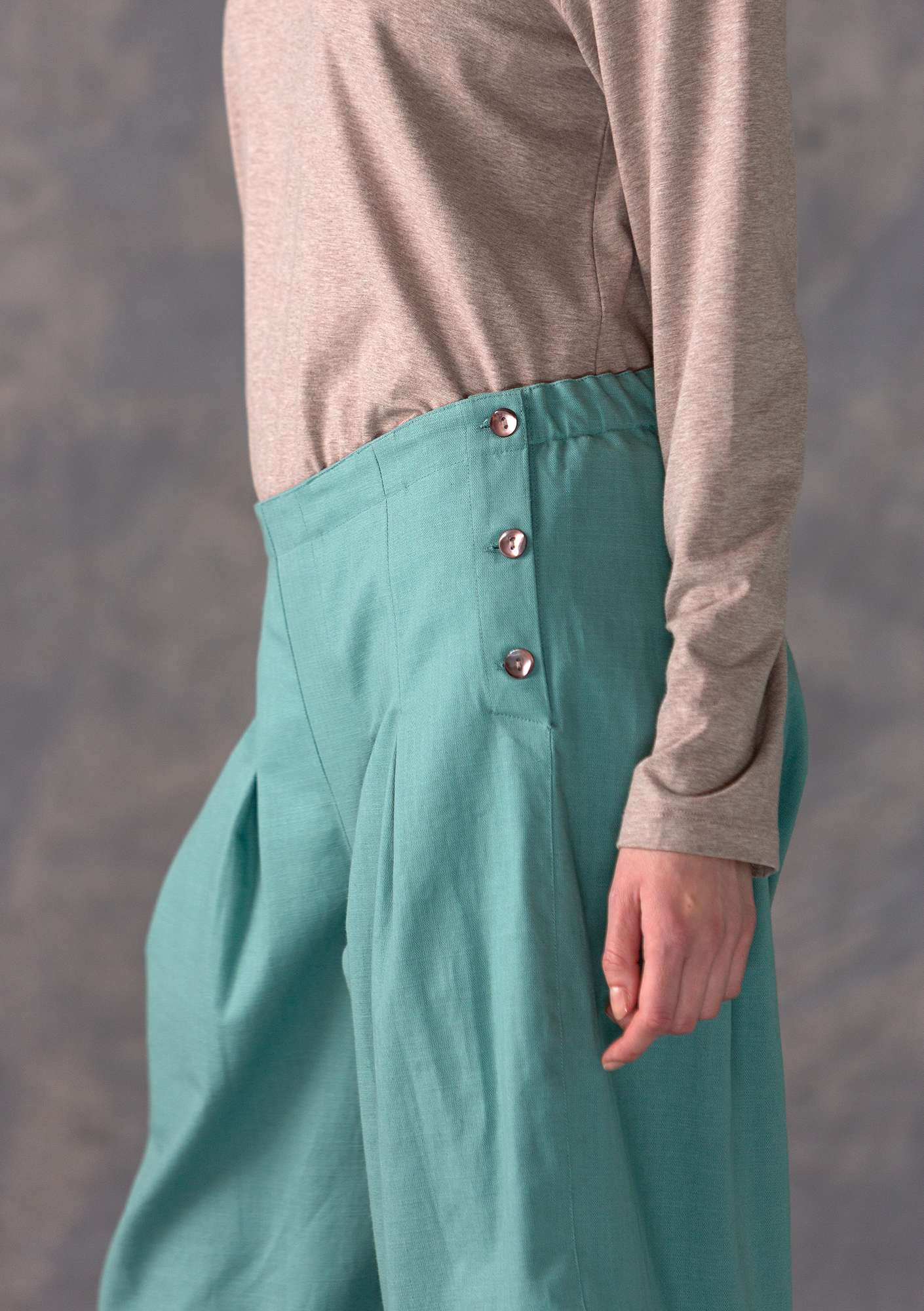 Woven cotton trousers artemisia thumbnail