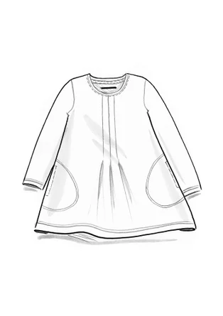 Jerseytunika aus Viskose/Elasthan - rosmarin