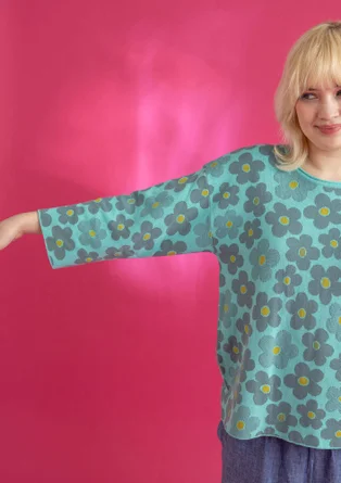 Pullover „Polli“ aus Bio-/Recycling-Baumwolle - aqua