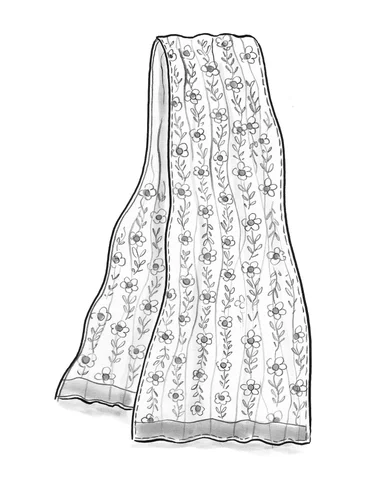 Tørklæde "Jasmine" i økologisk bomuld - cyklamen