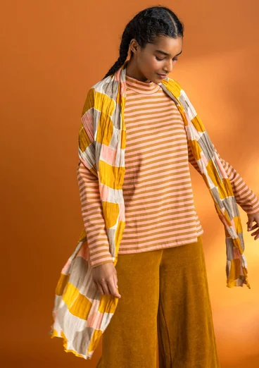 “Hedda” organic cotton scarf - senap