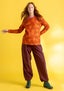 Jerseyshirt „Stella“ aus Bio-Baumwolle/Elasthan chili-gemustert thumbnail