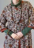 Geblümte oder einfarbige Bluse „Leah“ aus Bio-Baumwolle (kastanie-gemustert XL)