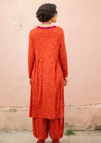 Gemustertes Kleid „Lambadi“ aus Lyocell/Elasthan - kürbis