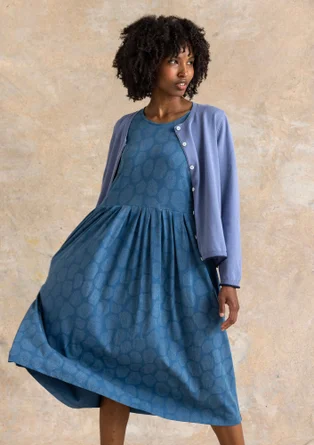 Cardigan "Esme" i økologisk/genanvendt bomuld - gammelblå