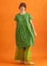Robe en coton biologique tissé (cactus/motif S)
