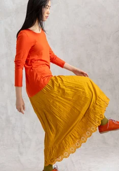 Woven organic cotton underskirt - mustard