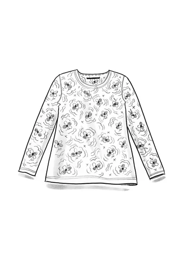 Top " Amandine" en coton biologique/modal - indigo