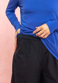 Kangashousut ekopuuvillaa - musta