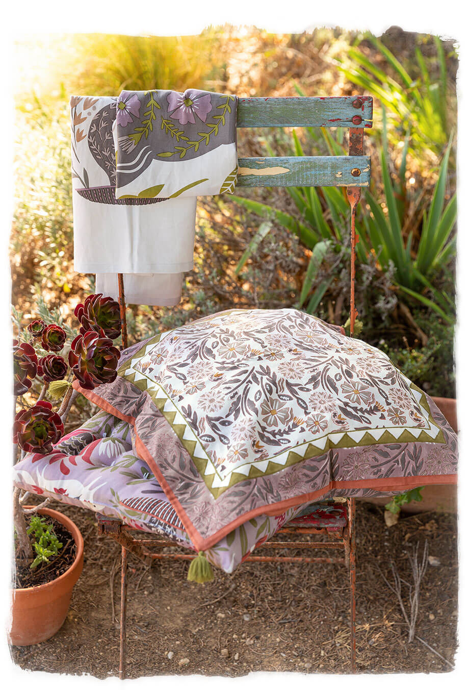 “Hälsinge” organic cotton cushion cover