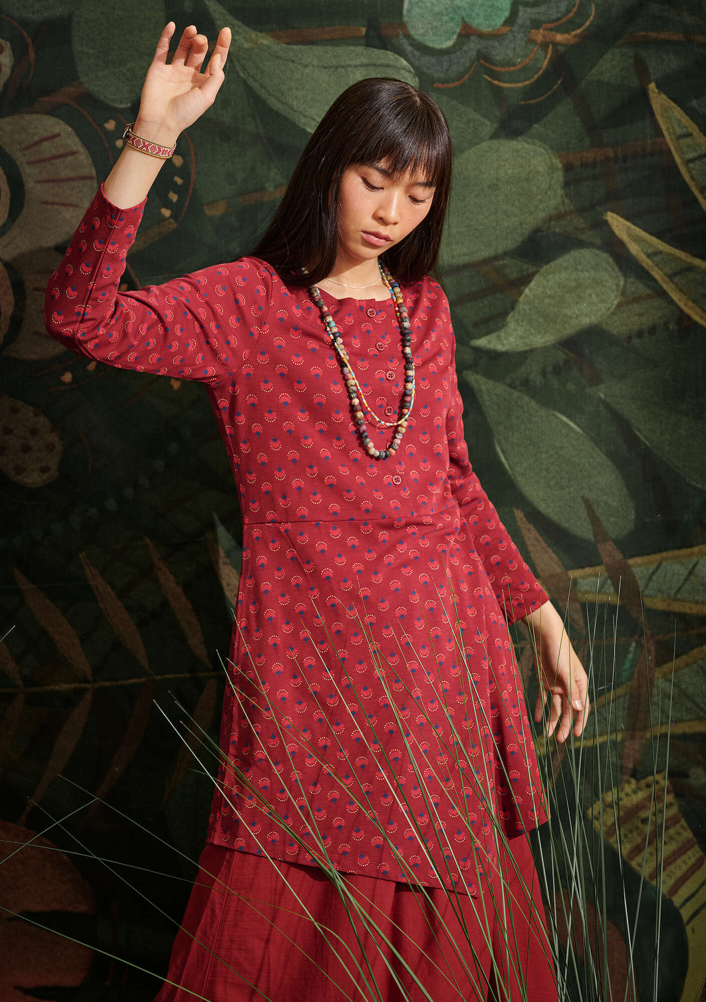 Sigrid tunic agate red