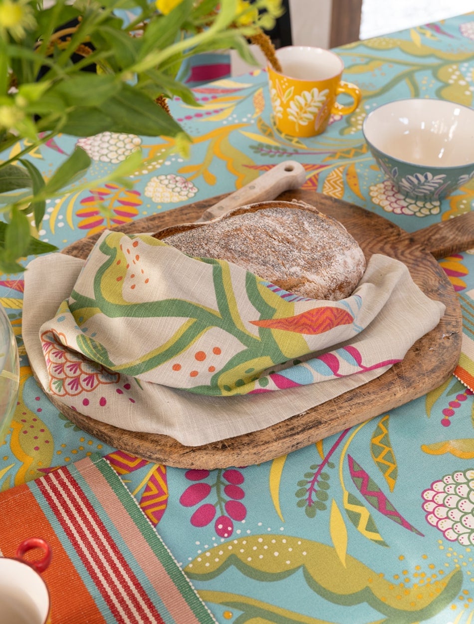 “Artichoke” organic cotton tablecloth