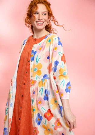 Geblümtes Kleid „Aquarelle“ aus Bio-Baumwolle - multi