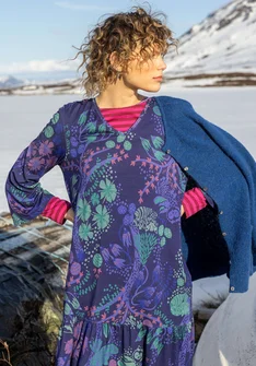 Jerseykjole "Yura" i økologisk lyocell/elastan - midnatsblå