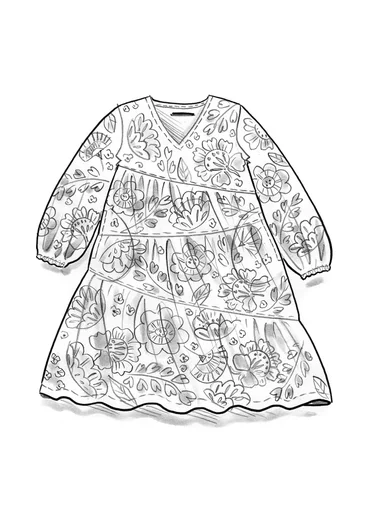 Woven “Okinawa” dress in cotton - light indigo
