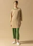 Tunic in a linen/recycled linen knit fabric (oatmeal S)
