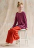 “Billie” jersey tunic in organic cotton/modal (hibiscus/patterned S)