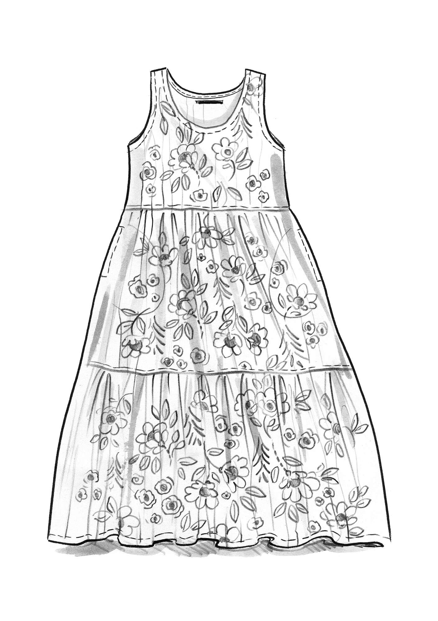 Kleid „Adonis“ aus Öko-Baumwolle indigoblau
