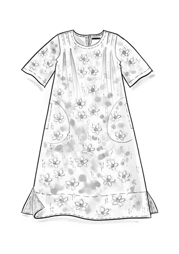 Webkleid „Flora Flow“ aus Viskose - thymian-gemustert