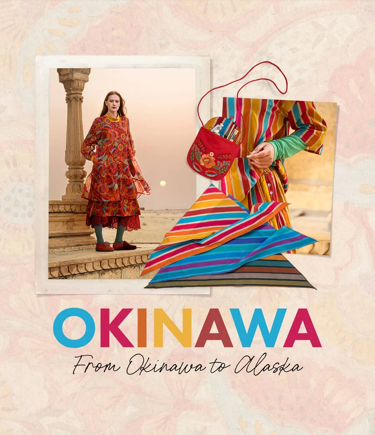 Woven “Okinawa” dress in cotton