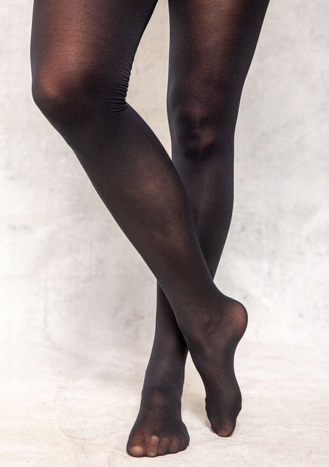 Solid-colour tights black