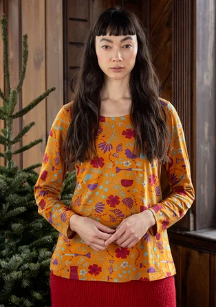 “Fyrverkeri” jersey top in organic cotton/modal - lion