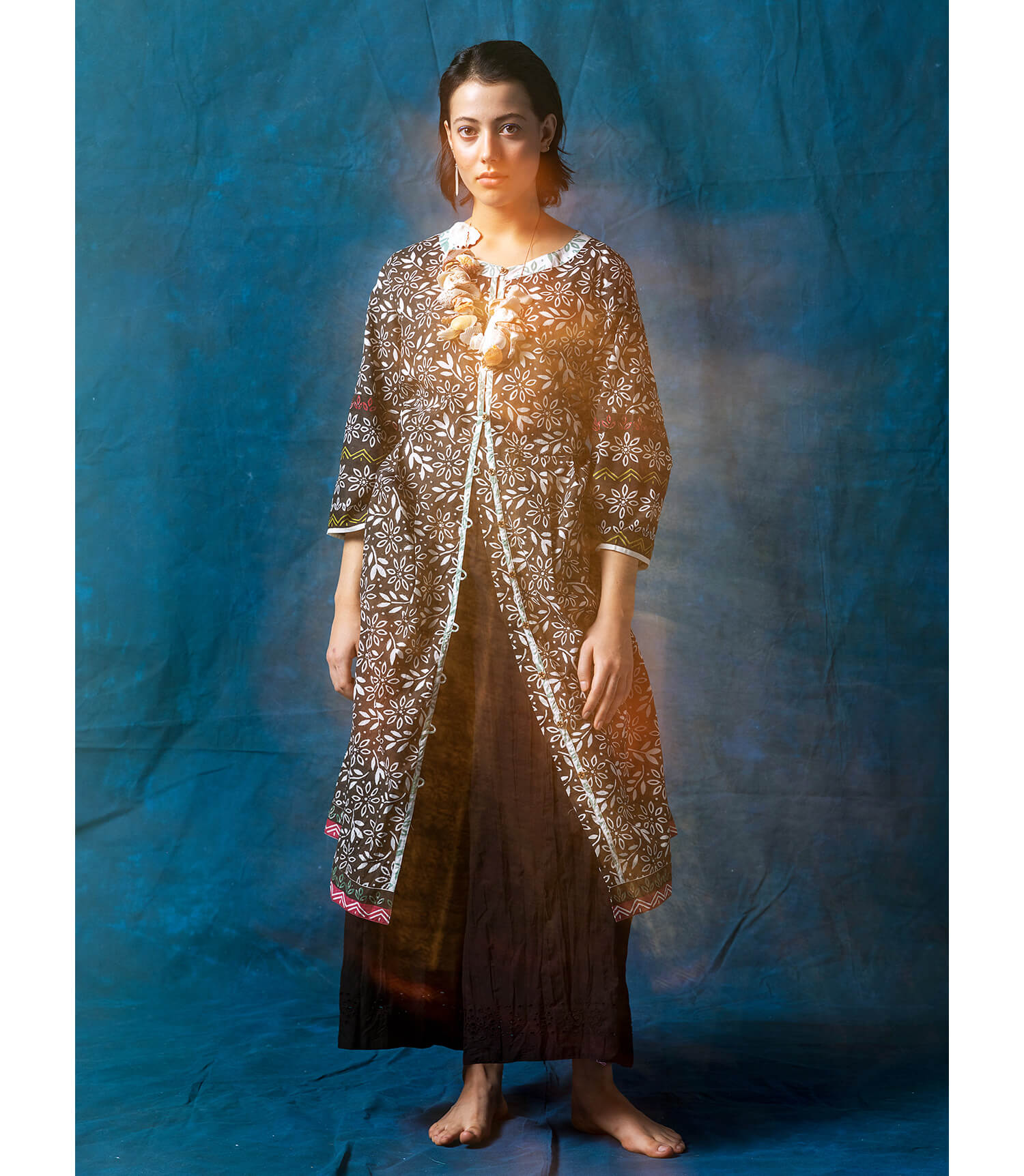 Woven “Kauri” dress in organic cotton 