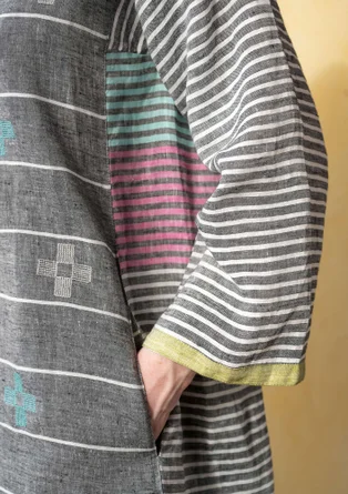 Kleid „Mandvi“ aus Leinen - grau
