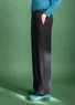 “Alva” woven pants in linen (black M)