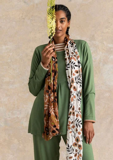 Tricot tuniek van viscose/elastaan - rozemarijn