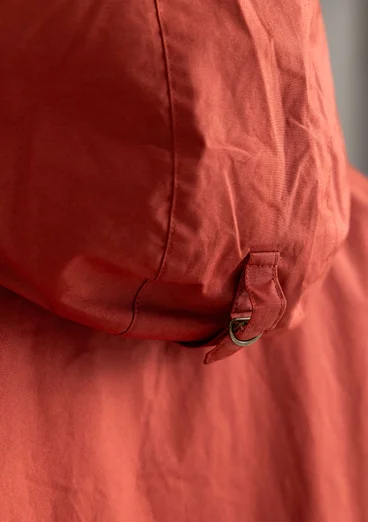 Parka „Vendela“ aus Bio-Baumwollgewebe - krapprot