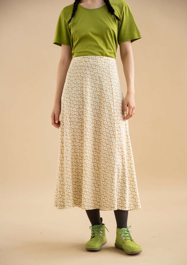 Jersey skirt Billie oatmeal/patterned