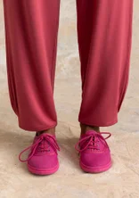 Chaussures ”Bianca” en tissu de coton biologique - cyclamen clair