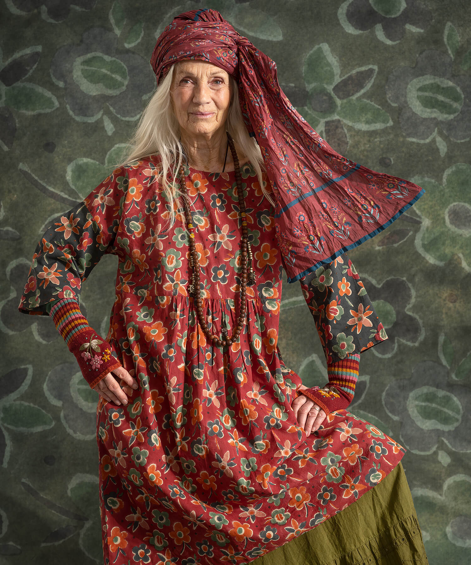 “Vinita” woven dress in organic cotton