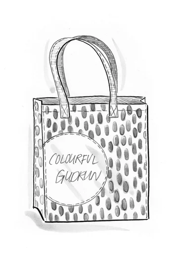 Veske «Nina» i økologisk bomull - ertegrønn