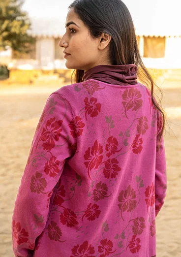 Gilet "Flow" en coton biologique/recyclé - rose orchidée