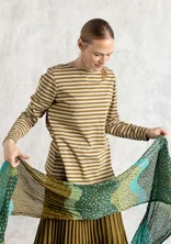 Basic-Streifenshirt aus Bio-Baumwolle - dunkelolive-dunkelnatur