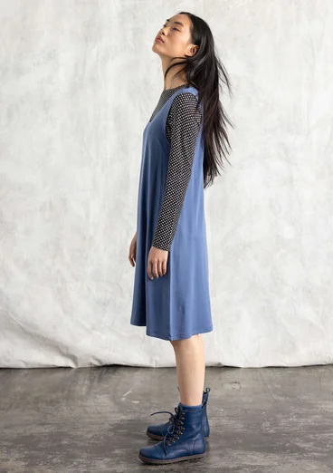Jersey dress in lyocell/spandex - mountain blue