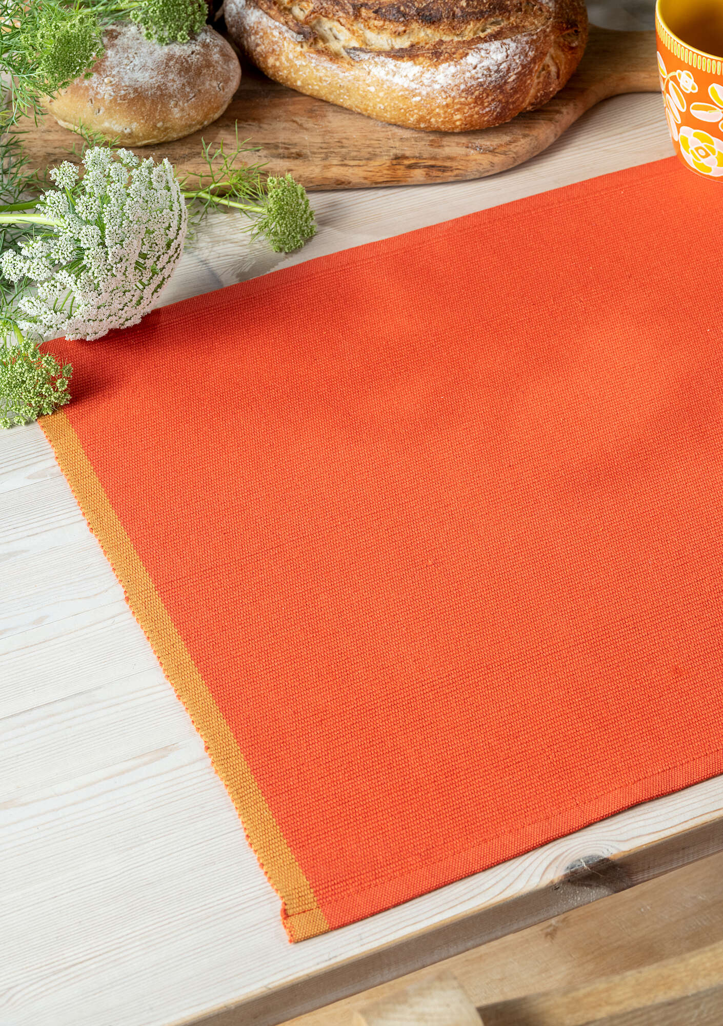 Place mat in organic cotton chili