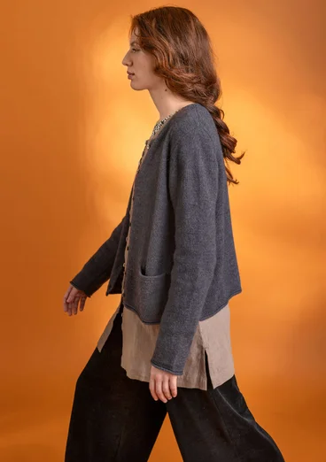 Gilet en alpaga mélangé - gris cendré foncé/chiné