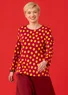 “Mika” organic cotton/modal top (cyklamen/sun yellow XS)