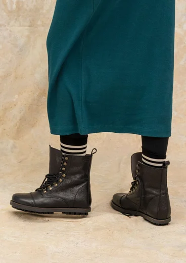 Stiefeletten aus Nappaleder - schwarz