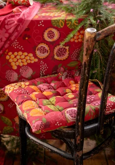 “Fruits” organic cotton seat cushion - tomato