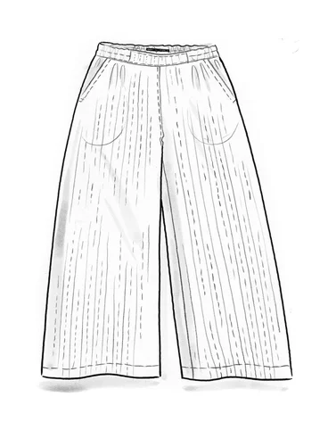 Woven organic cotton trousers - ljusgr